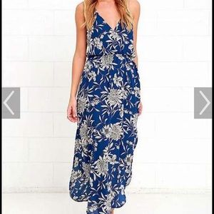Lulus Along the Way Waterway Blue dress